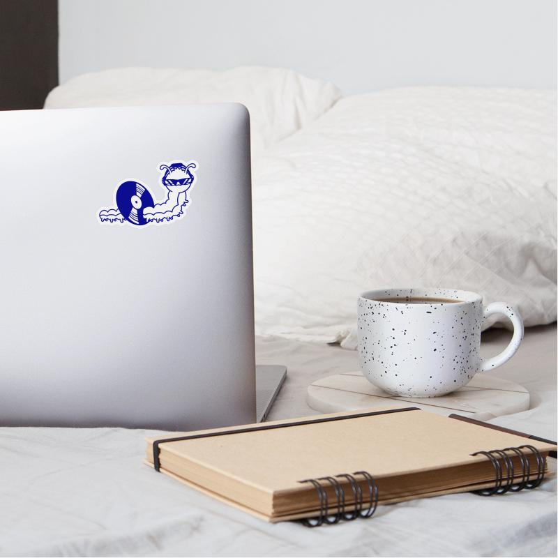 Cool DJ Caterpillar Eats Music Record Vinyl Plate