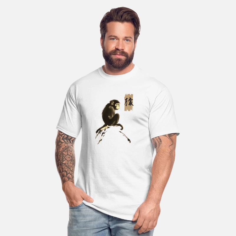 Cool Japanese Monkey Art with Kanji