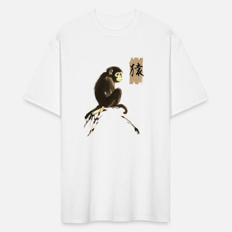 Cool Japanese Monkey Art with Kanji