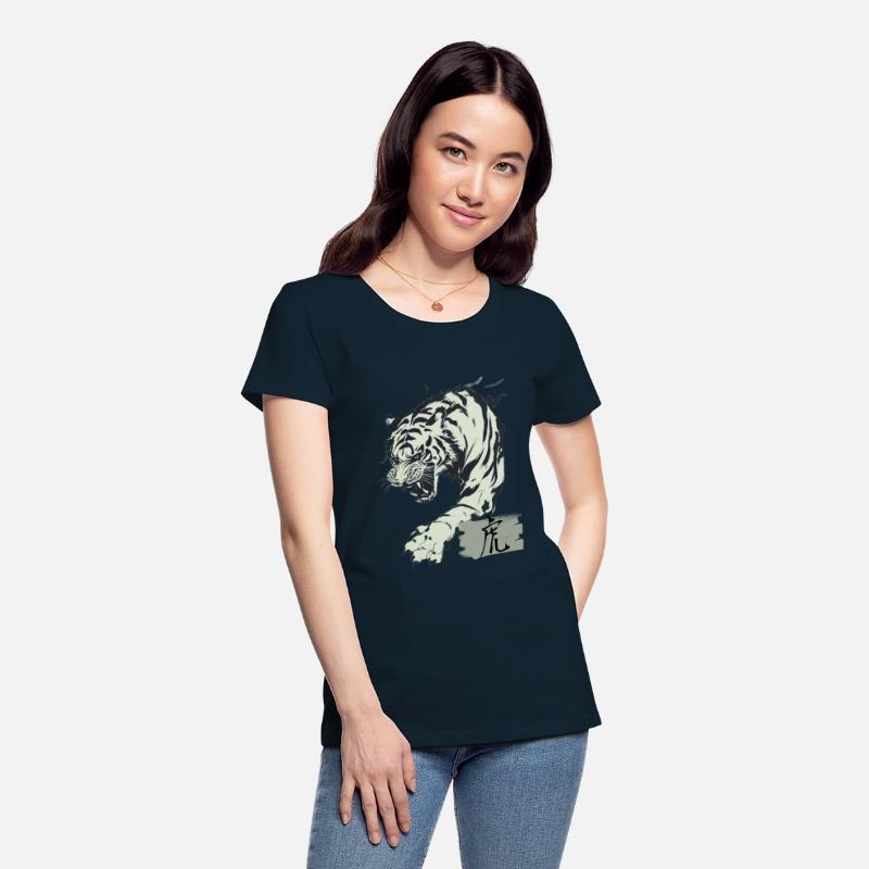 Cool Japanese Tiger Art with Kanji