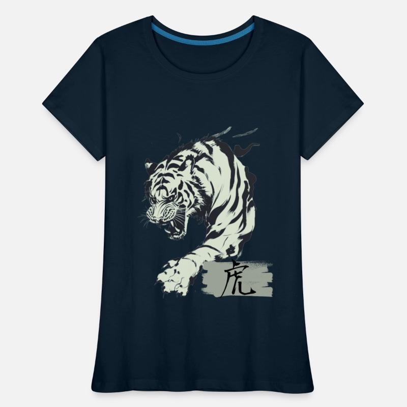 Cool Japanese Tiger Art with Kanji