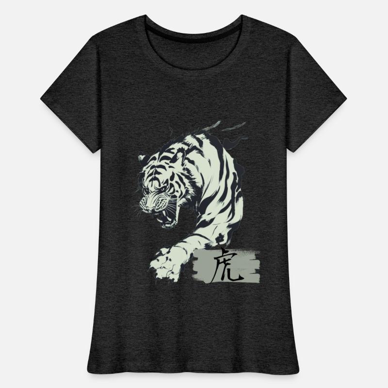 Cool Japanese Tiger Art with Kanji