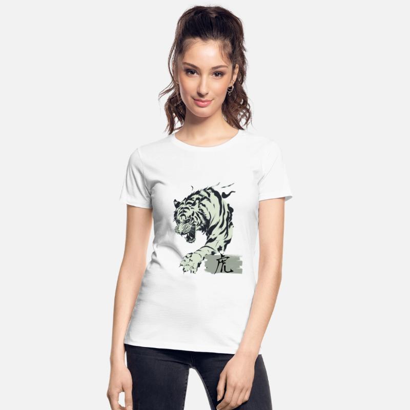Cool Japanese Tiger Art with Kanji