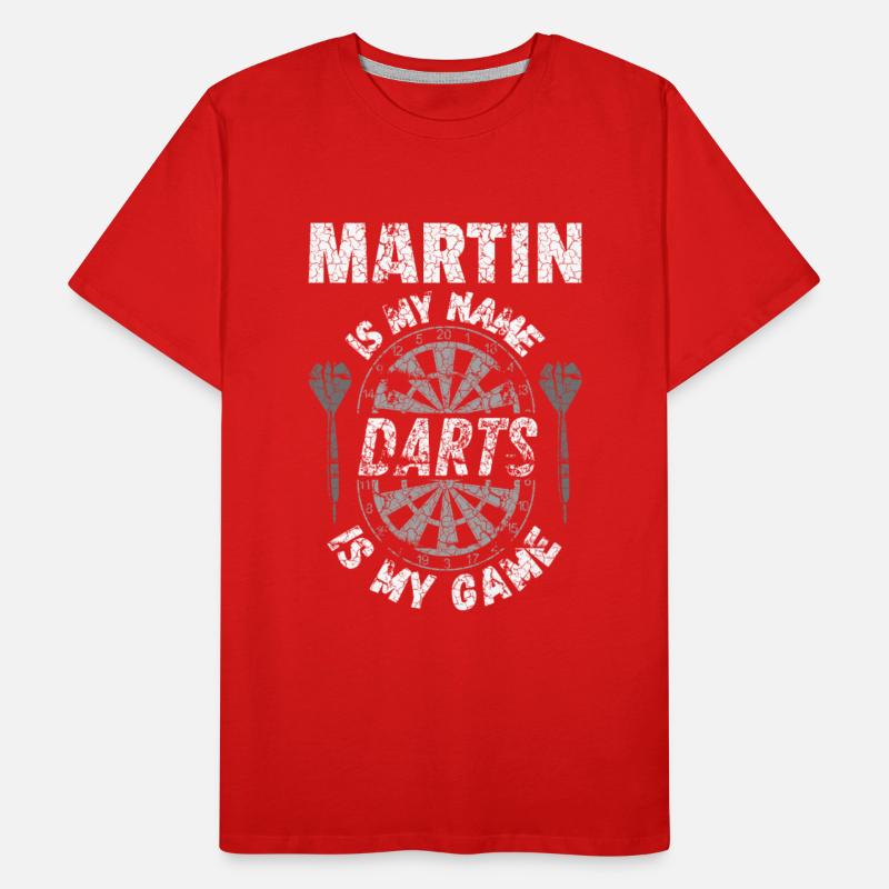 Cool Martin Darts T-Shirt - Unique Design darter