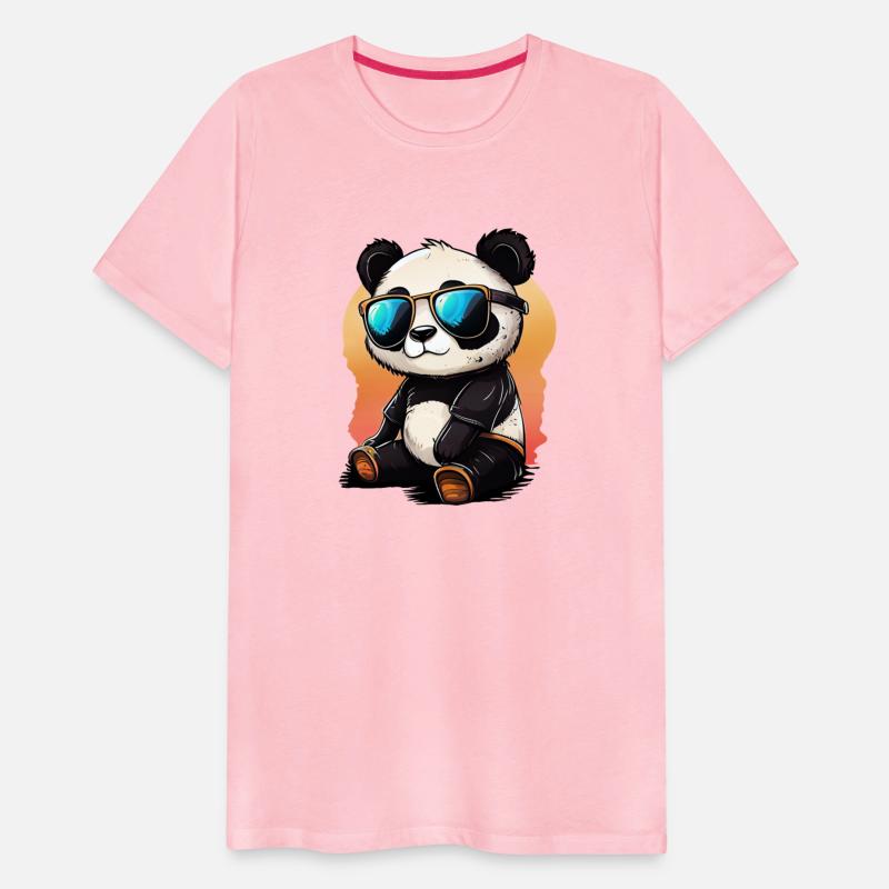 Cool panda with sunglasses