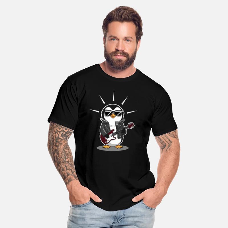 Cool Penguin Rocking Guitar with Sunglasses