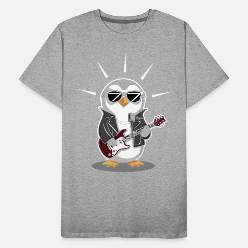 Cool Penguin Rocking Guitar with Sunglasses