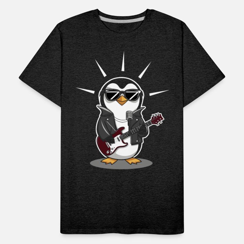 Cool Penguin Rocking Guitar with Sunglasses