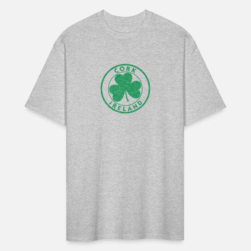 Cork Ireland Shamrock Sign Distressed Green Print