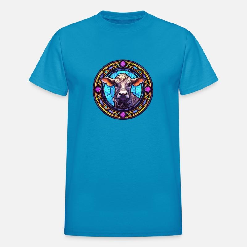 Cow Lover Fashion - Artisan Cow Stained Glass Desi