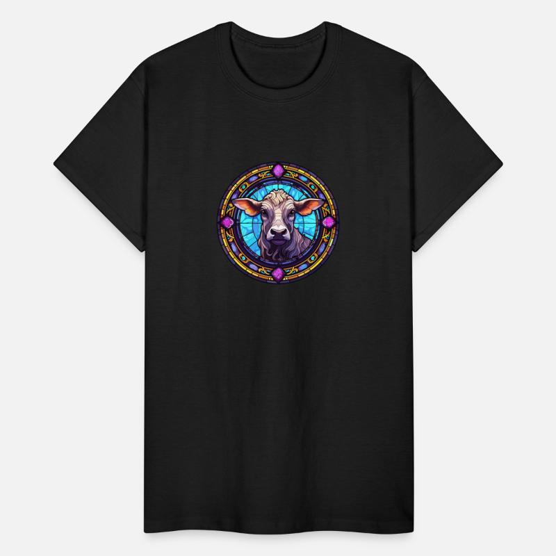 Cow Lover Fashion - Artisan Cow Stained Glass Desi