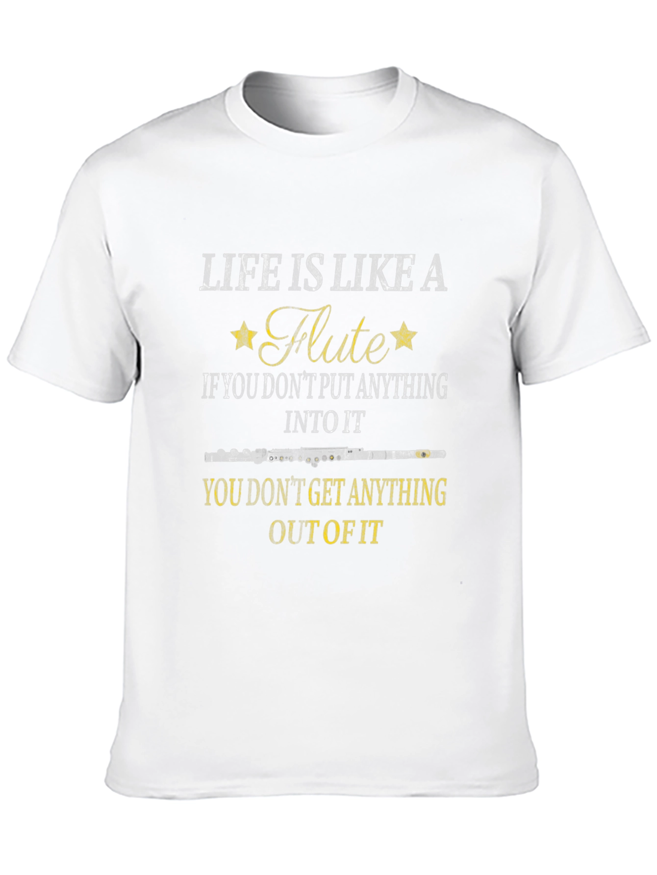 Life Is Like a Flute Graphic T-Shirt