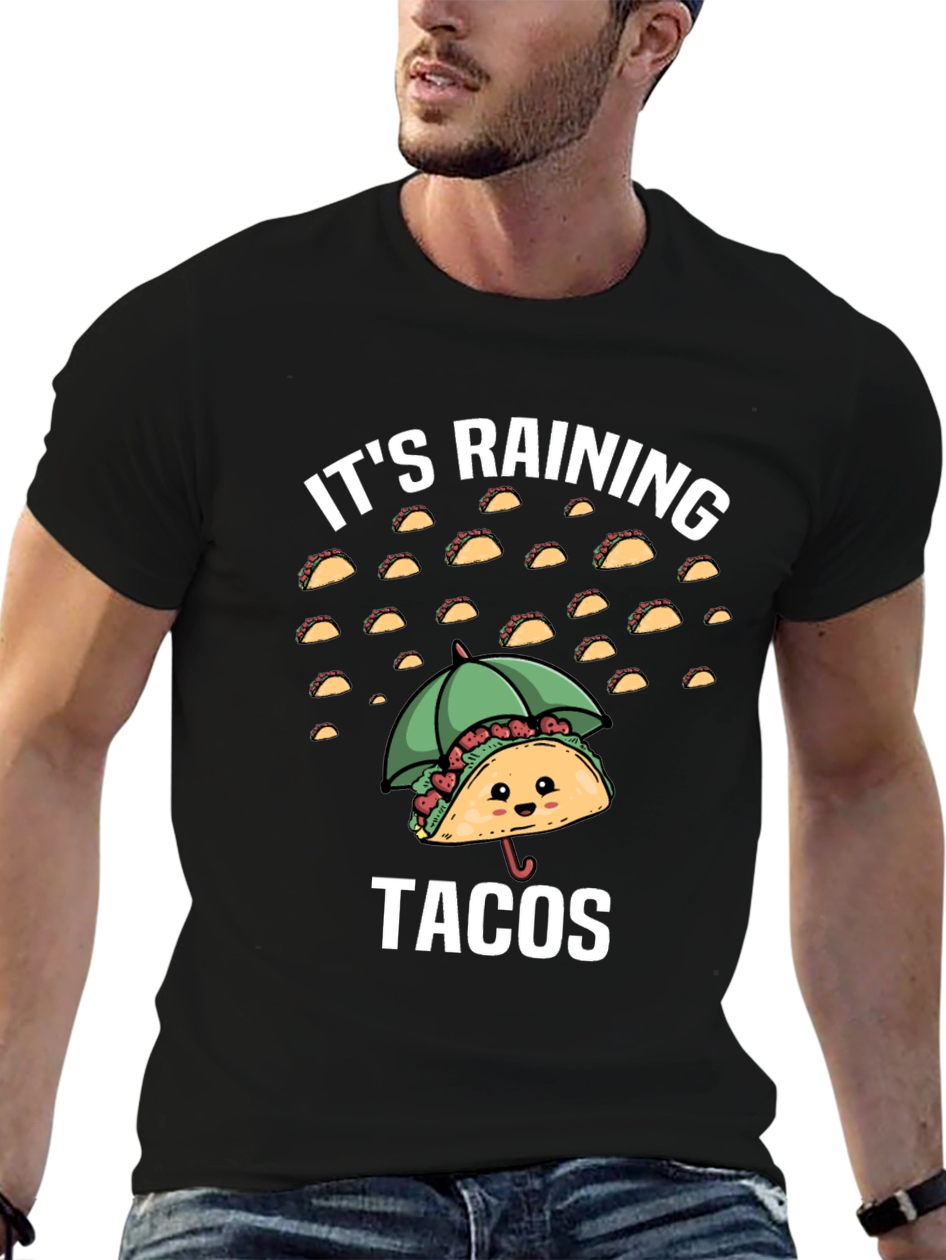 Its Raining Tacos Funny Graphic T-Shirt