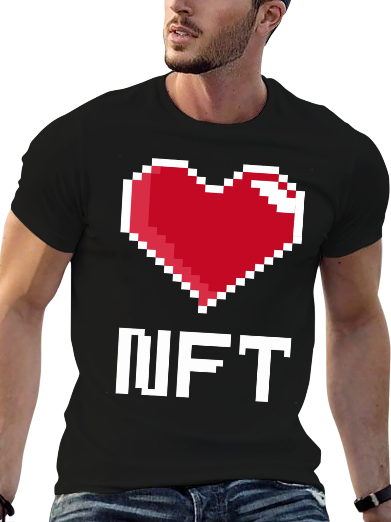 I Heart NFT - Pixel Art T-Shirt