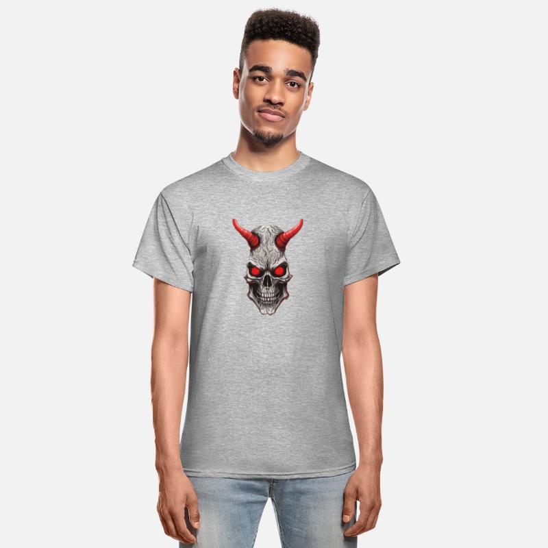 Crimson Ivory: Red-Horned Skull
