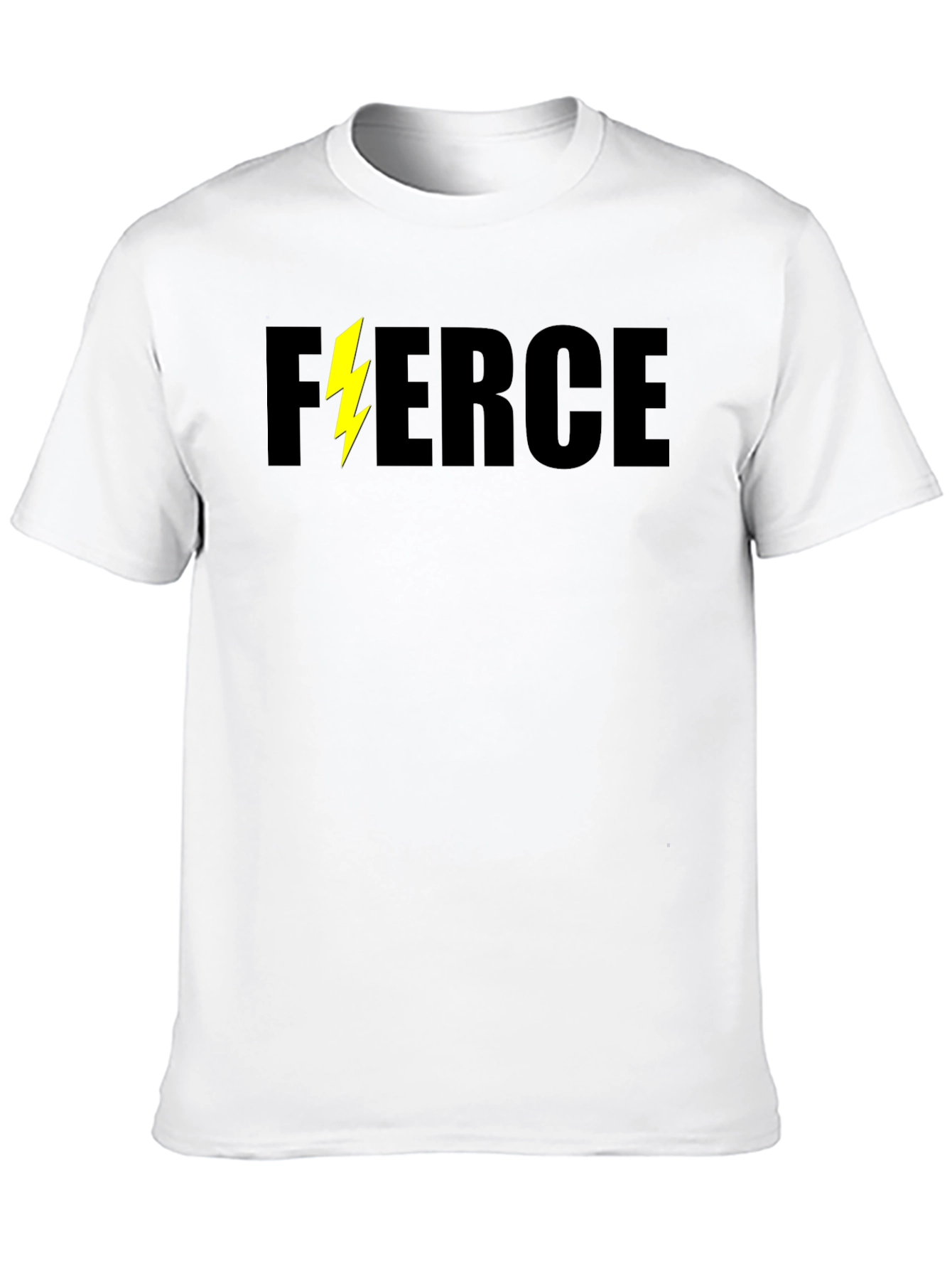 Fierce Lightning Bolt Black Graphic Tee