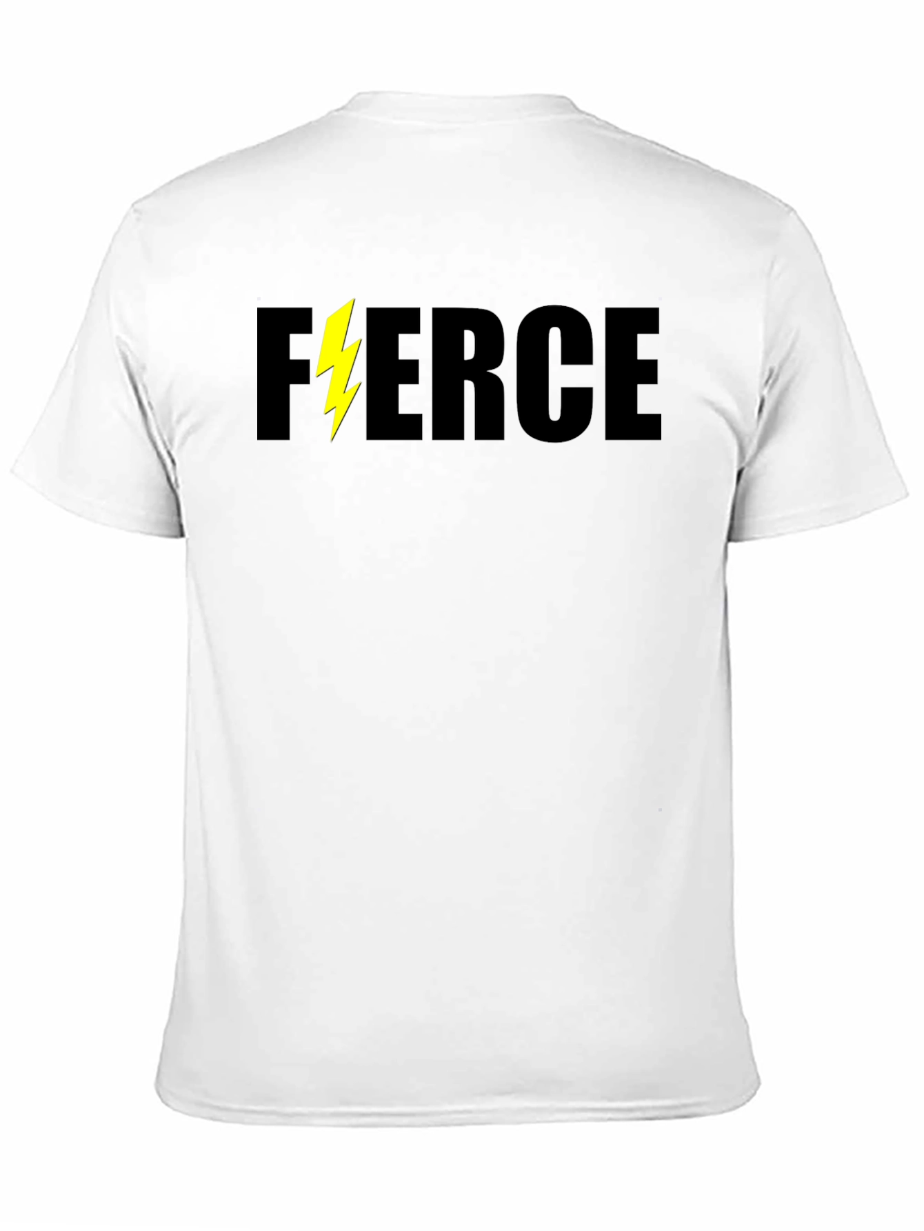Fierce Lightning Bolt Black Graphic Tee