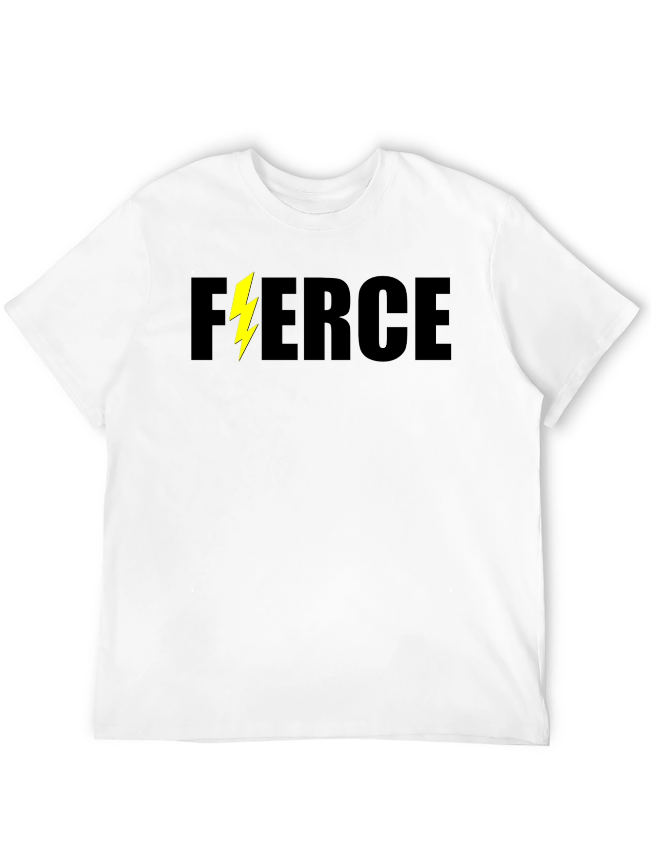 Fierce Lightning Bolt Black Graphic Tee