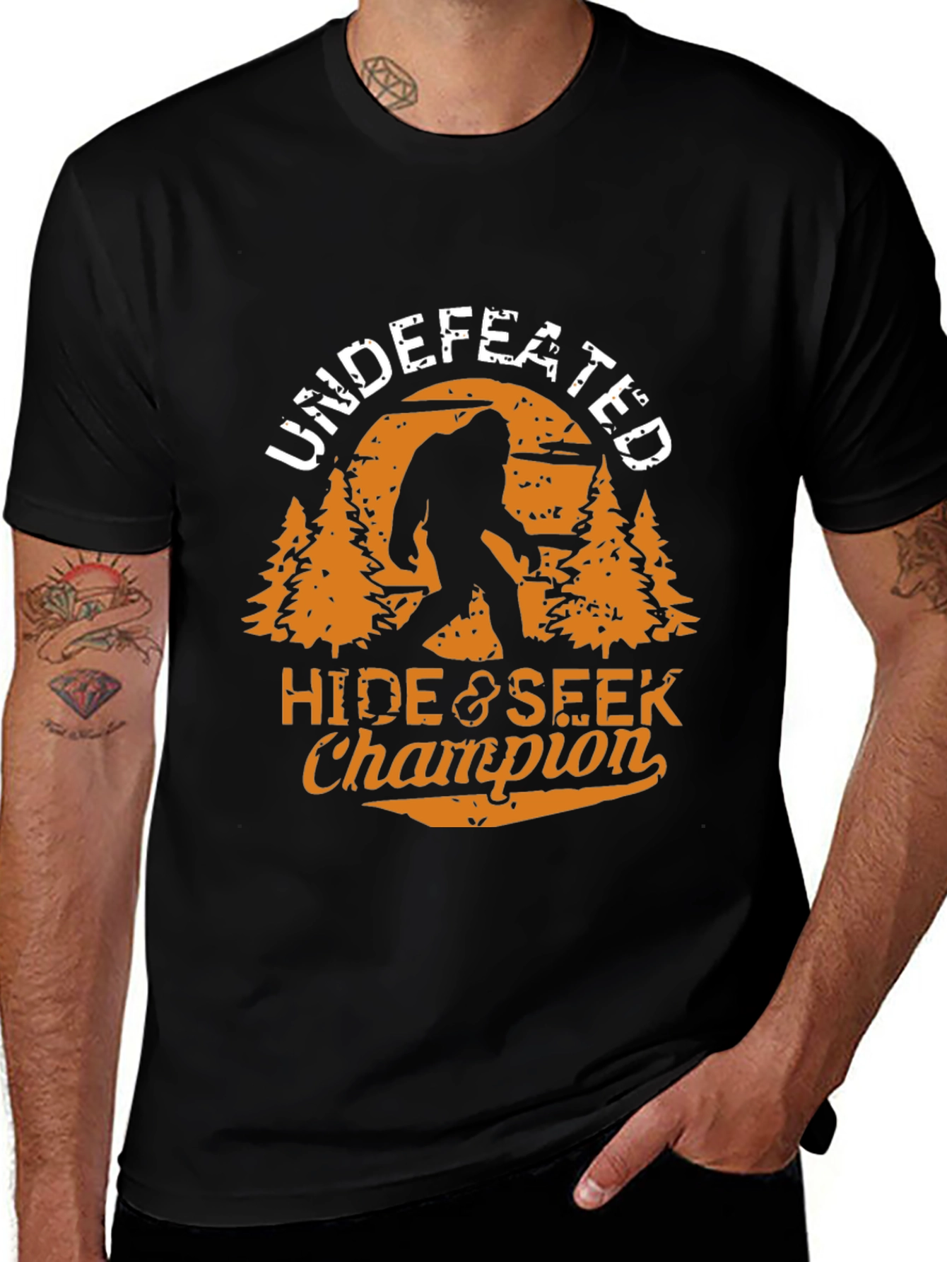 Undefeated Hide & Seek Champion Bigfoot T-Shirt
