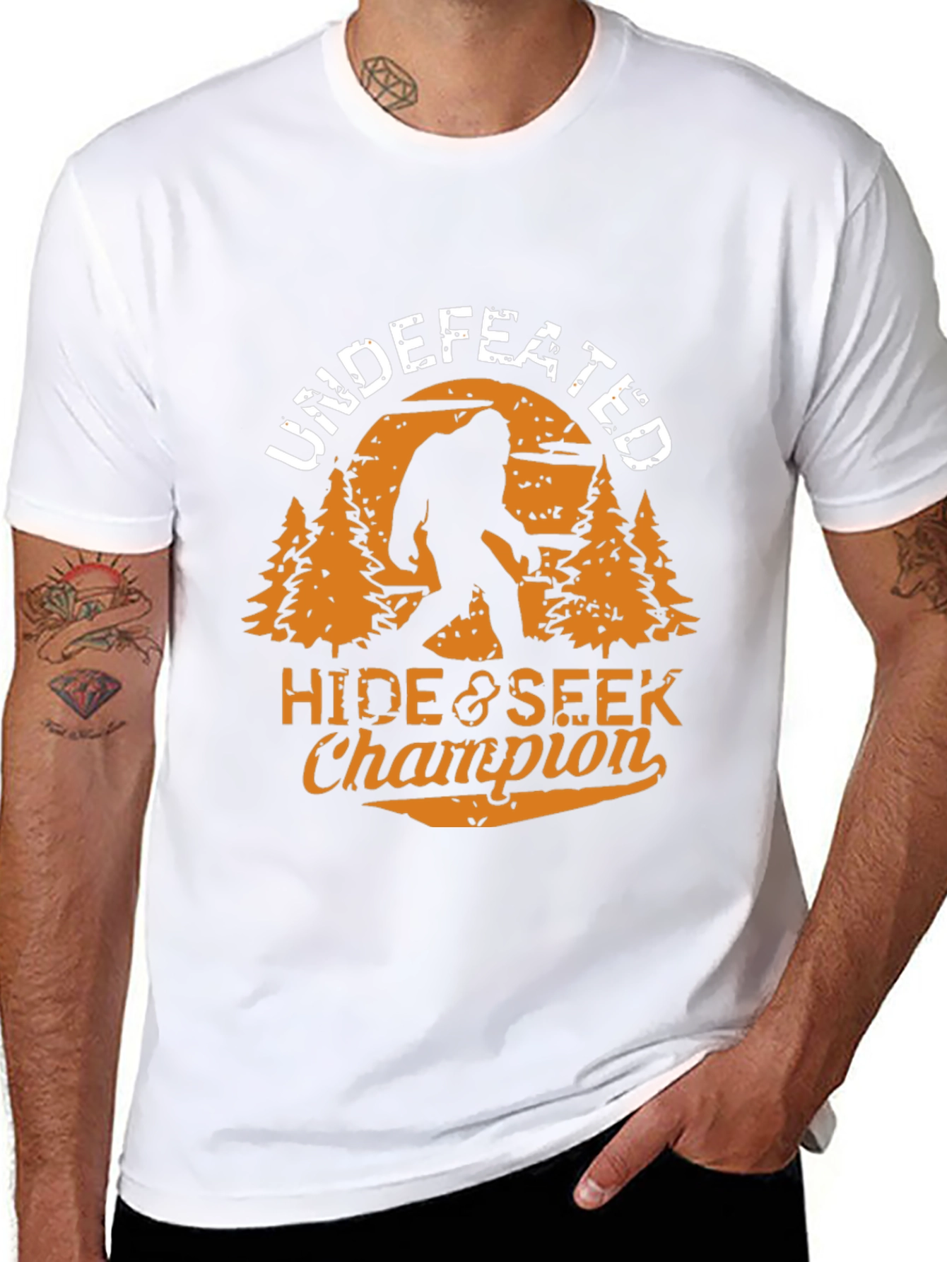Undefeated Hide & Seek Champion Bigfoot T-Shirt