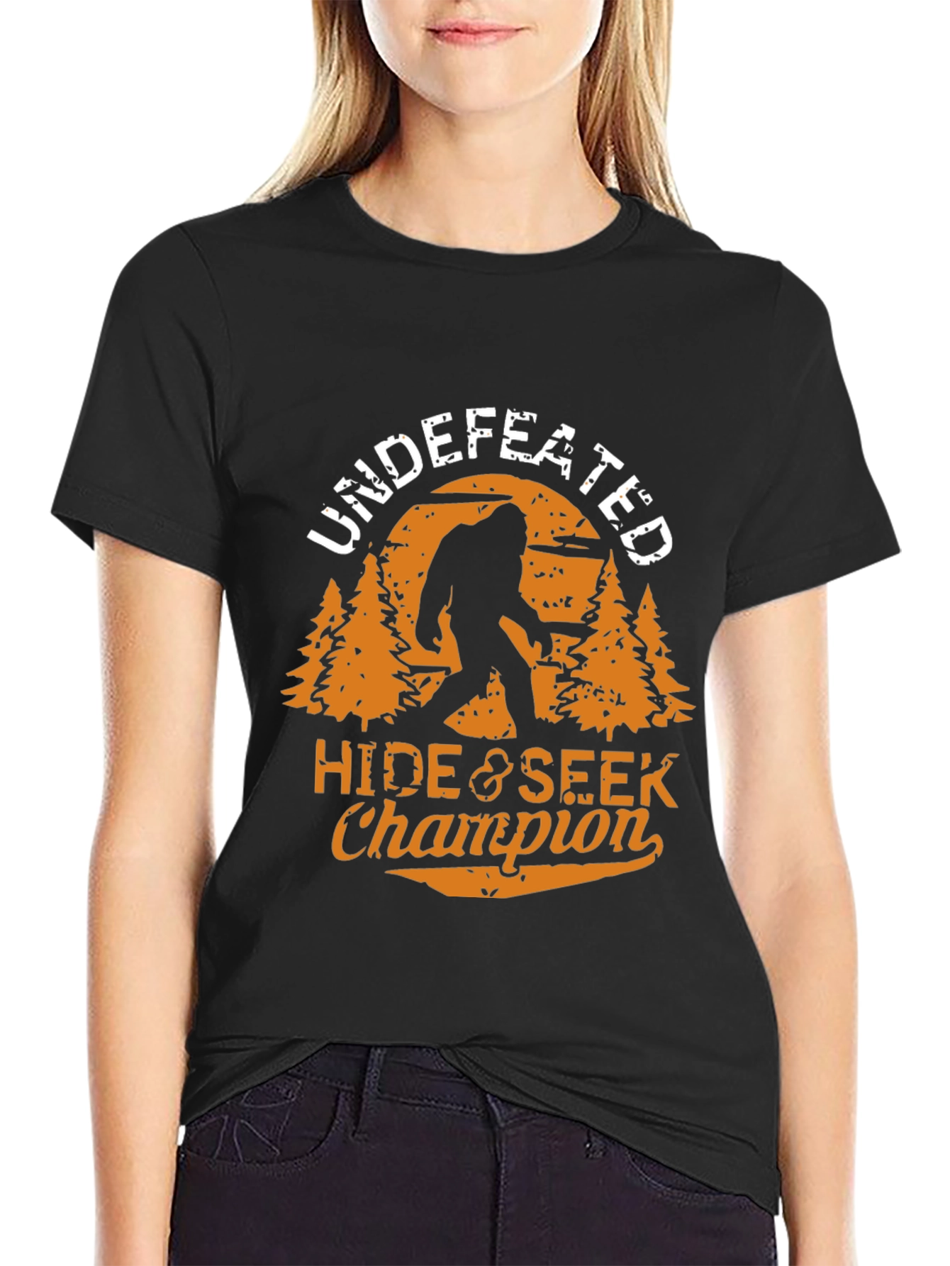 Undefeated Hide & Seek Champion Bigfoot T-Shirt