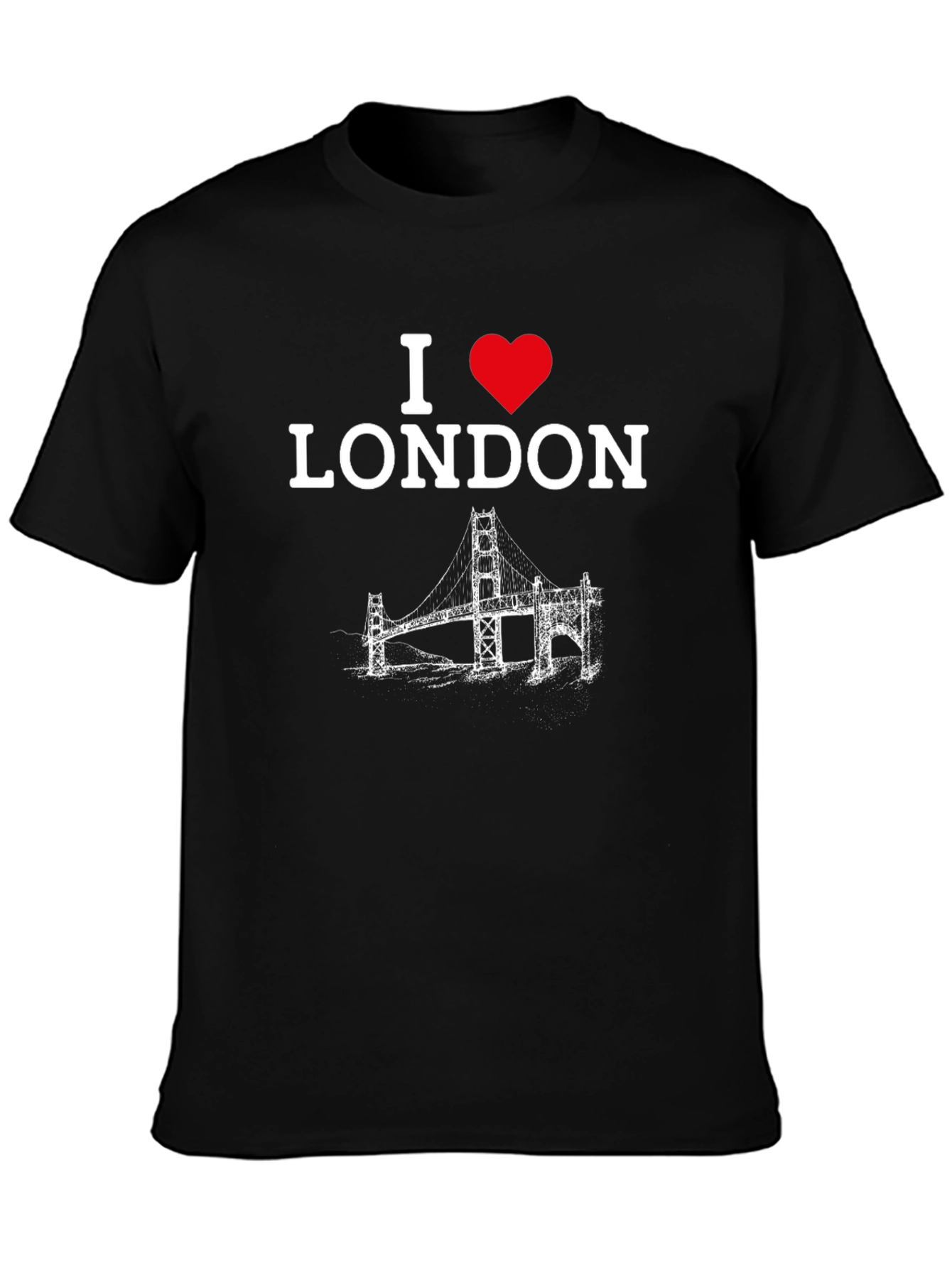 I Heart London Black Graphic T-Shirt