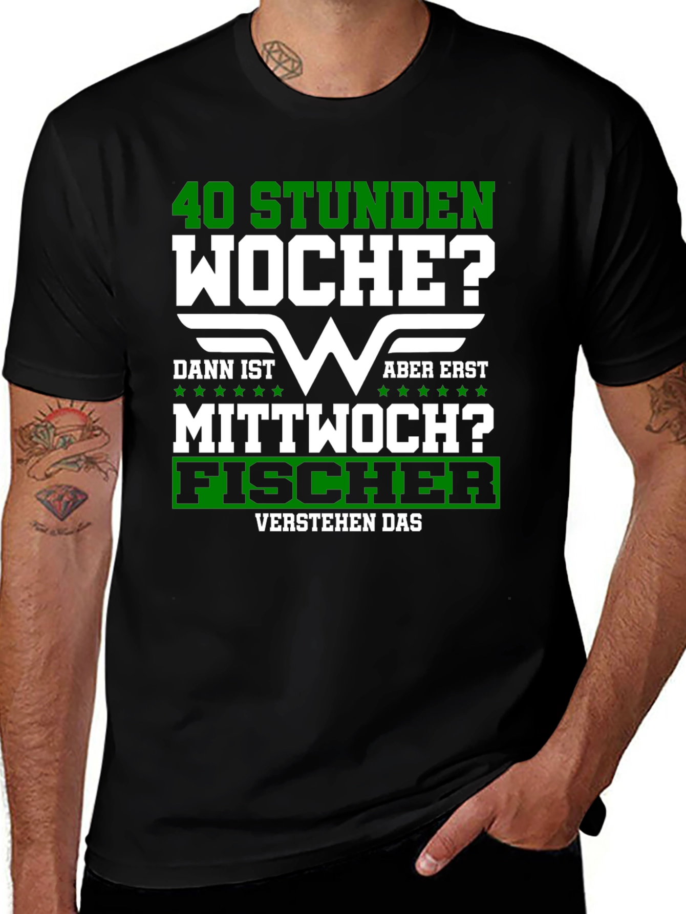 40 Stunden Woche? Fischer T-Shirt