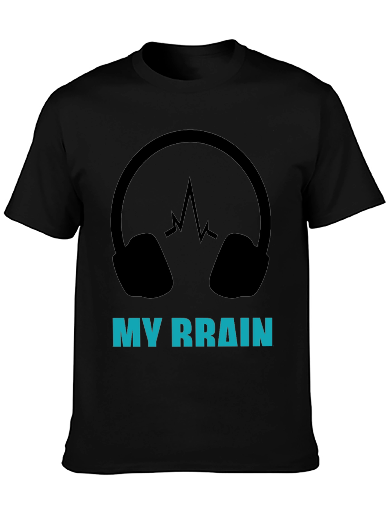 My Brain Headphones Graphic T-Shirt
