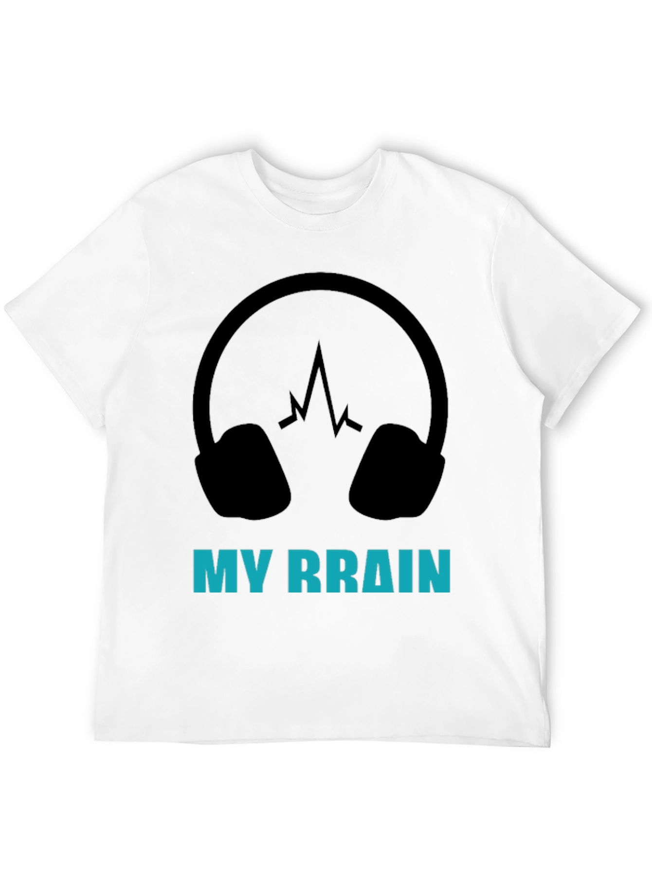 My Brain Headphones Graphic T-Shirt