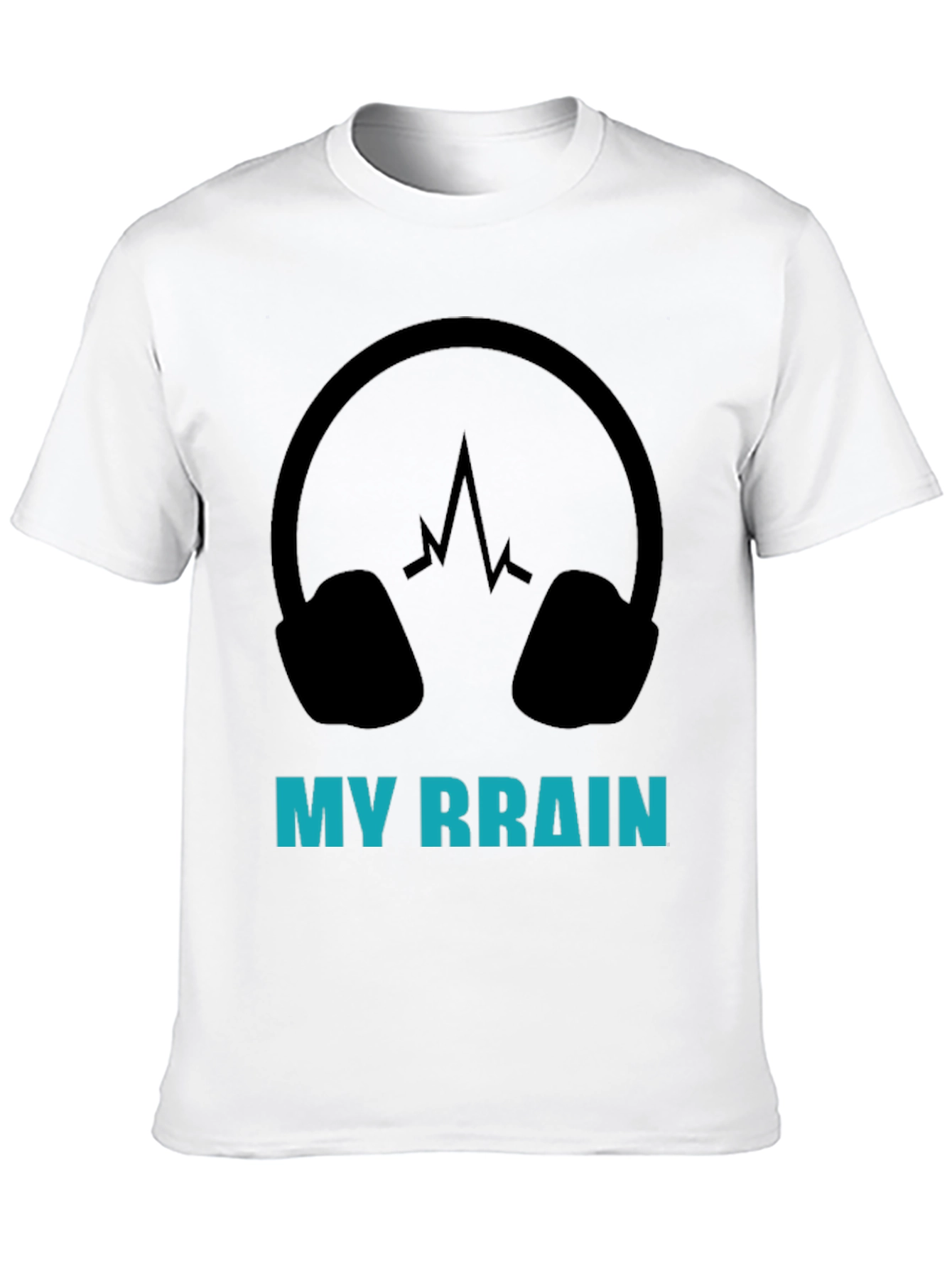 My Brain Headphones Graphic T-Shirt