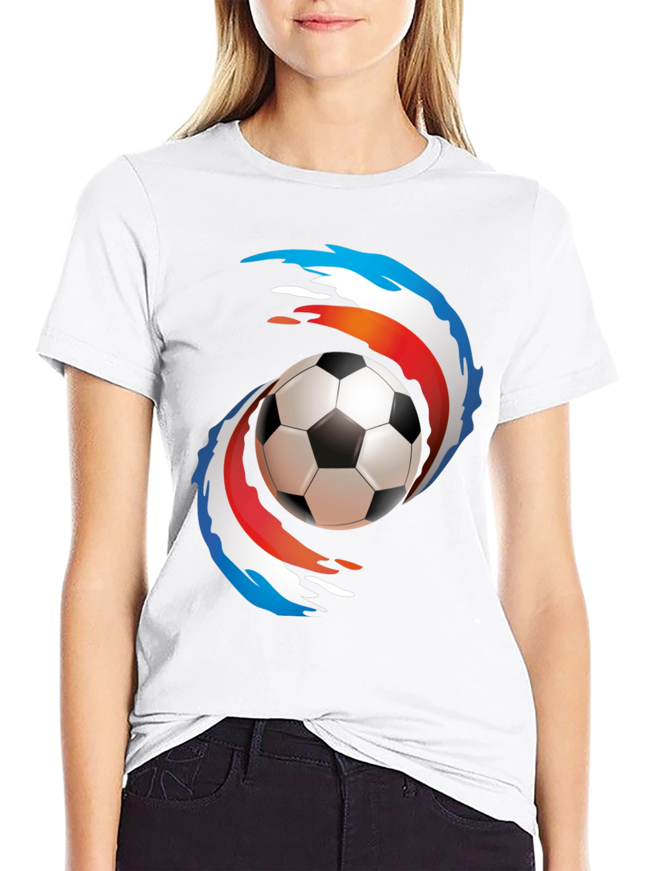 Soccer Ball T-Shirt - Abstract Graphic Tee