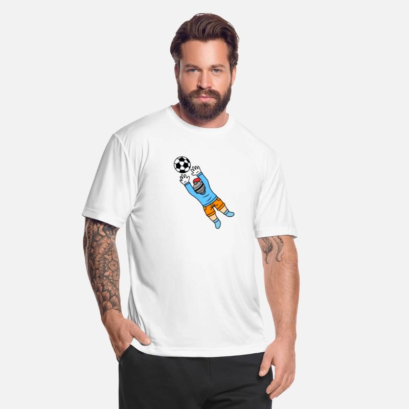 Cute cartoon knight goalkeeper