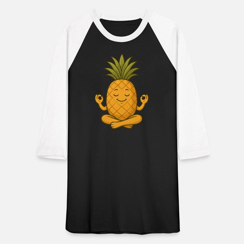 Cute pineapple yoga meditation relaxation cartoon