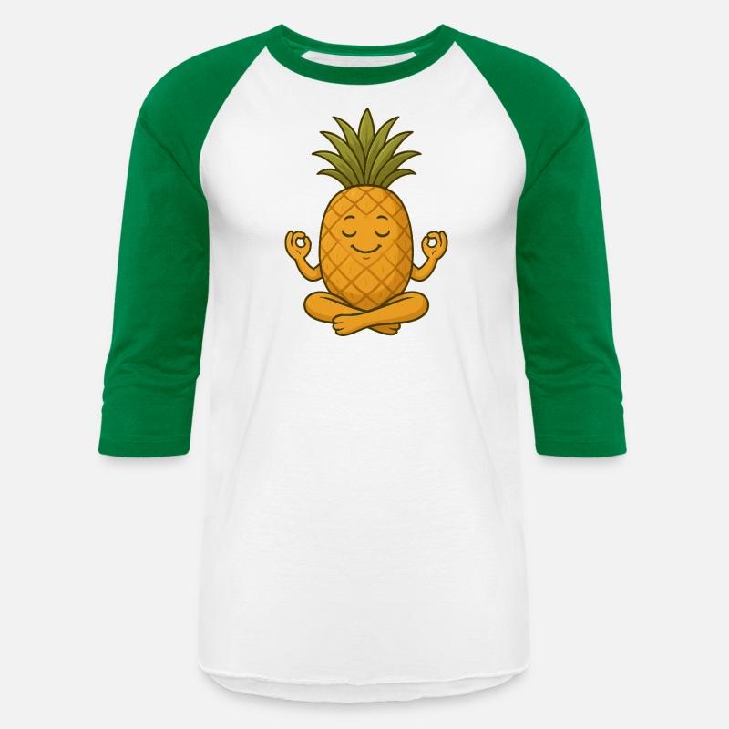 Cute pineapple yoga meditation relaxation cartoon