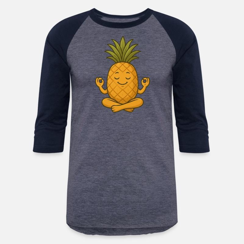 Cute pineapple yoga meditation relaxation cartoon