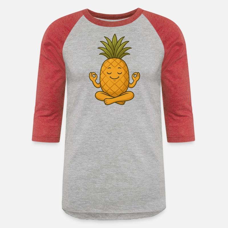 Cute pineapple yoga meditation relaxation cartoon