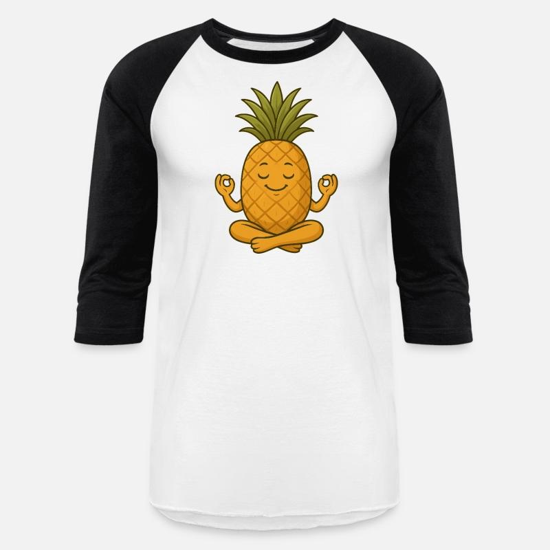Cute pineapple yoga meditation relaxation cartoon