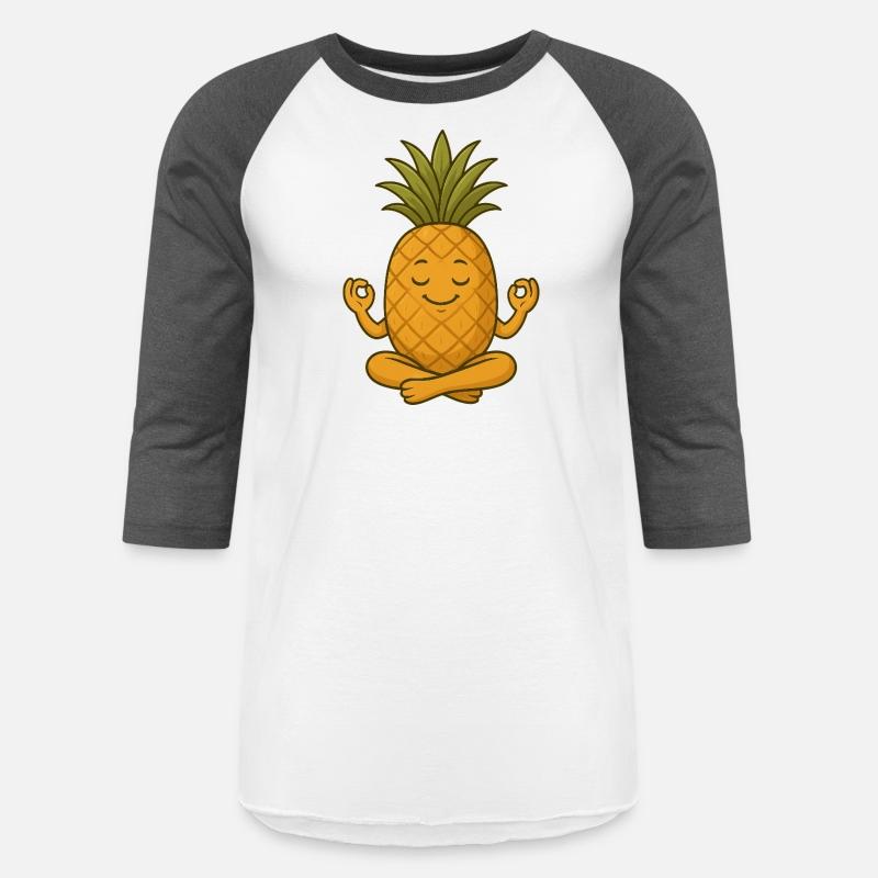 Cute pineapple yoga meditation relaxation cartoon