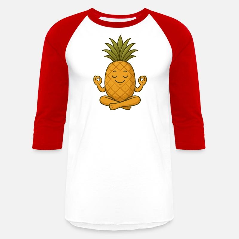 Cute pineapple yoga meditation relaxation cartoon