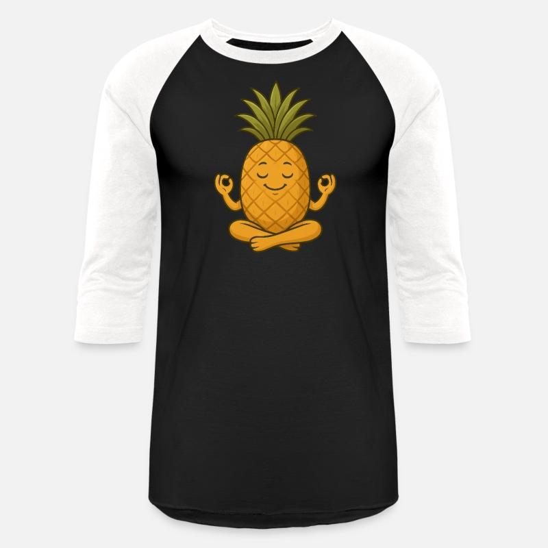 Cute pineapple yoga meditation relaxation cartoon