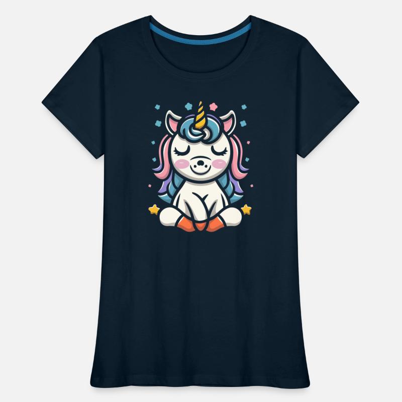 Cute school unicorn cartoon T Shirt design