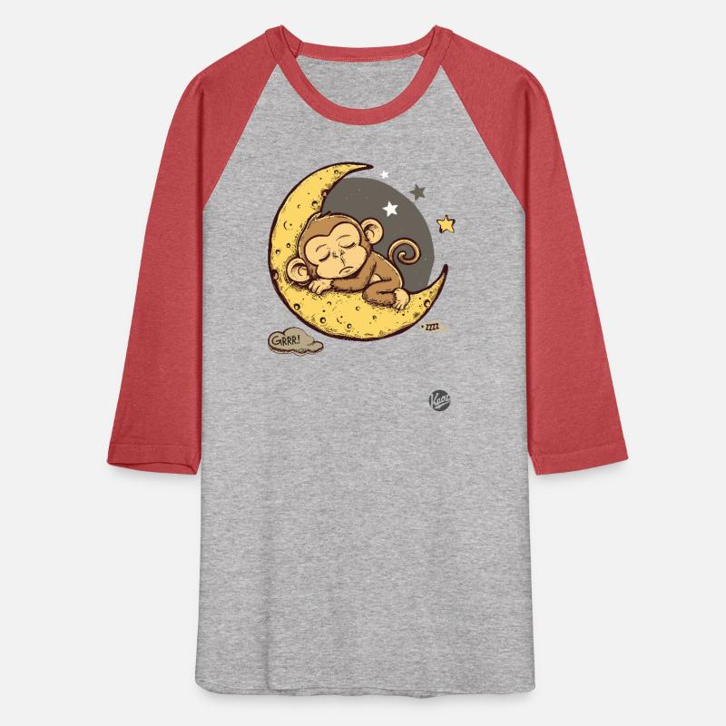 Cute Sleepy Monkey on the Moon