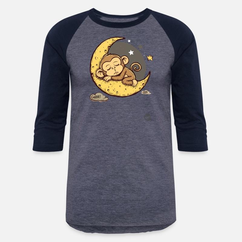 Cute Sleepy Monkey on the Moon