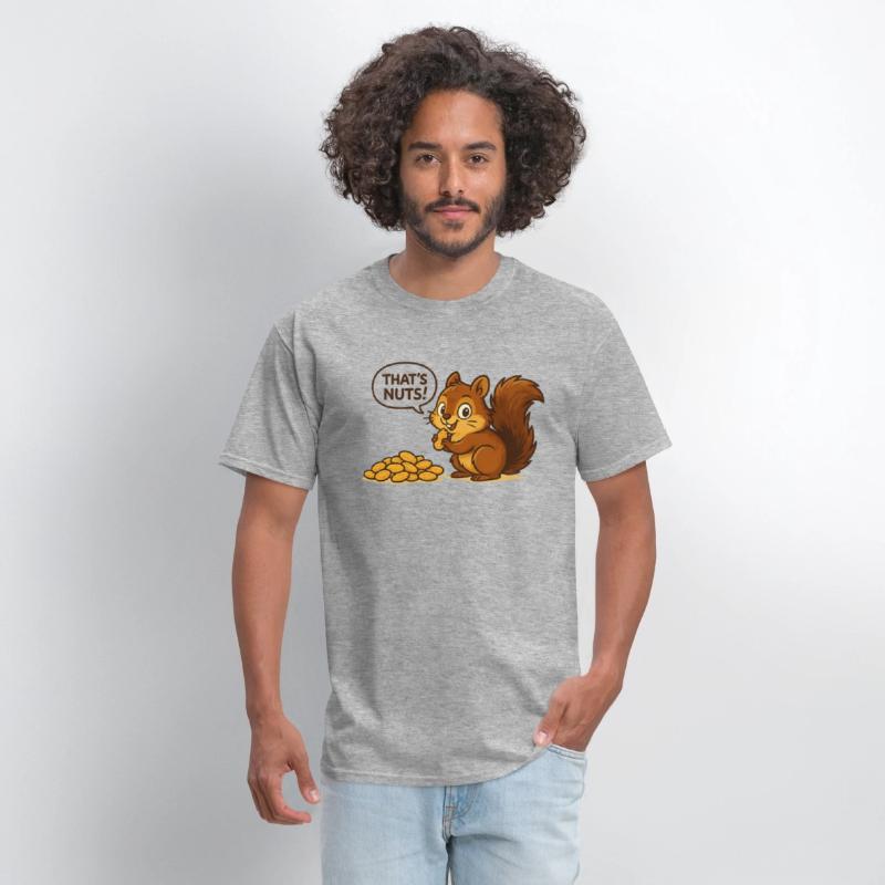 Cute Squirrel with Nut Snack Design