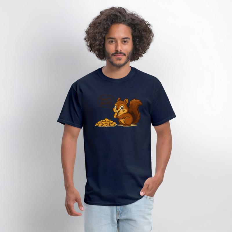 Cute Squirrel with Nut Snack Design