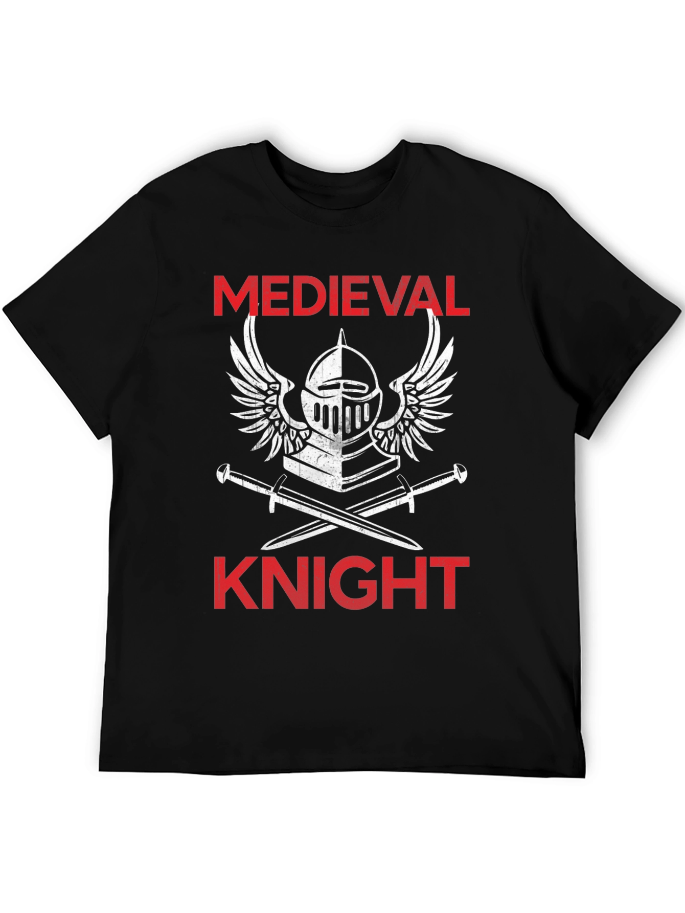 Medieval Knight T-Shirt - Black Graphic Tee