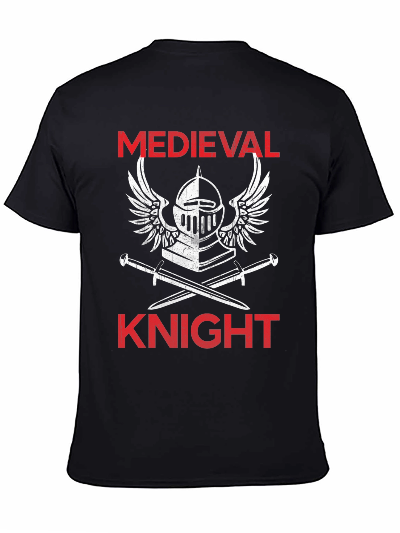 Medieval Knight T-Shirt - Black Graphic Tee