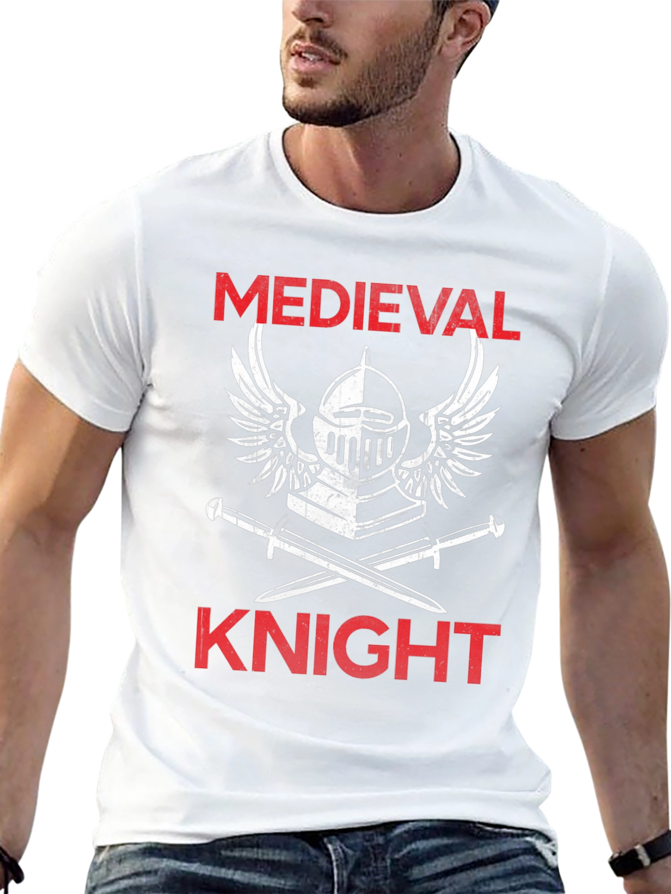 Medieval Knight T-Shirt - Black Graphic Tee