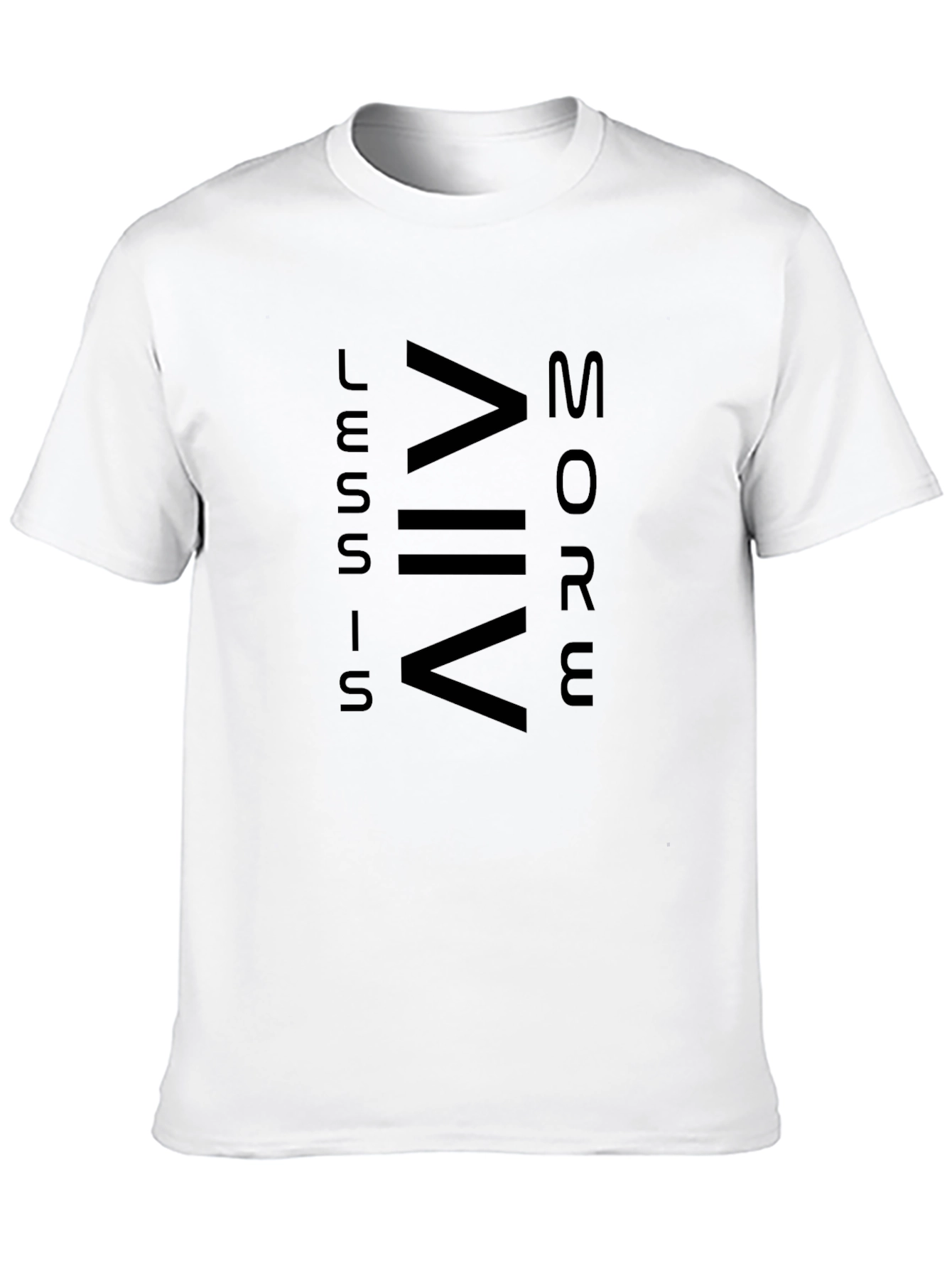 Less is More Graphic Black T-Shirt