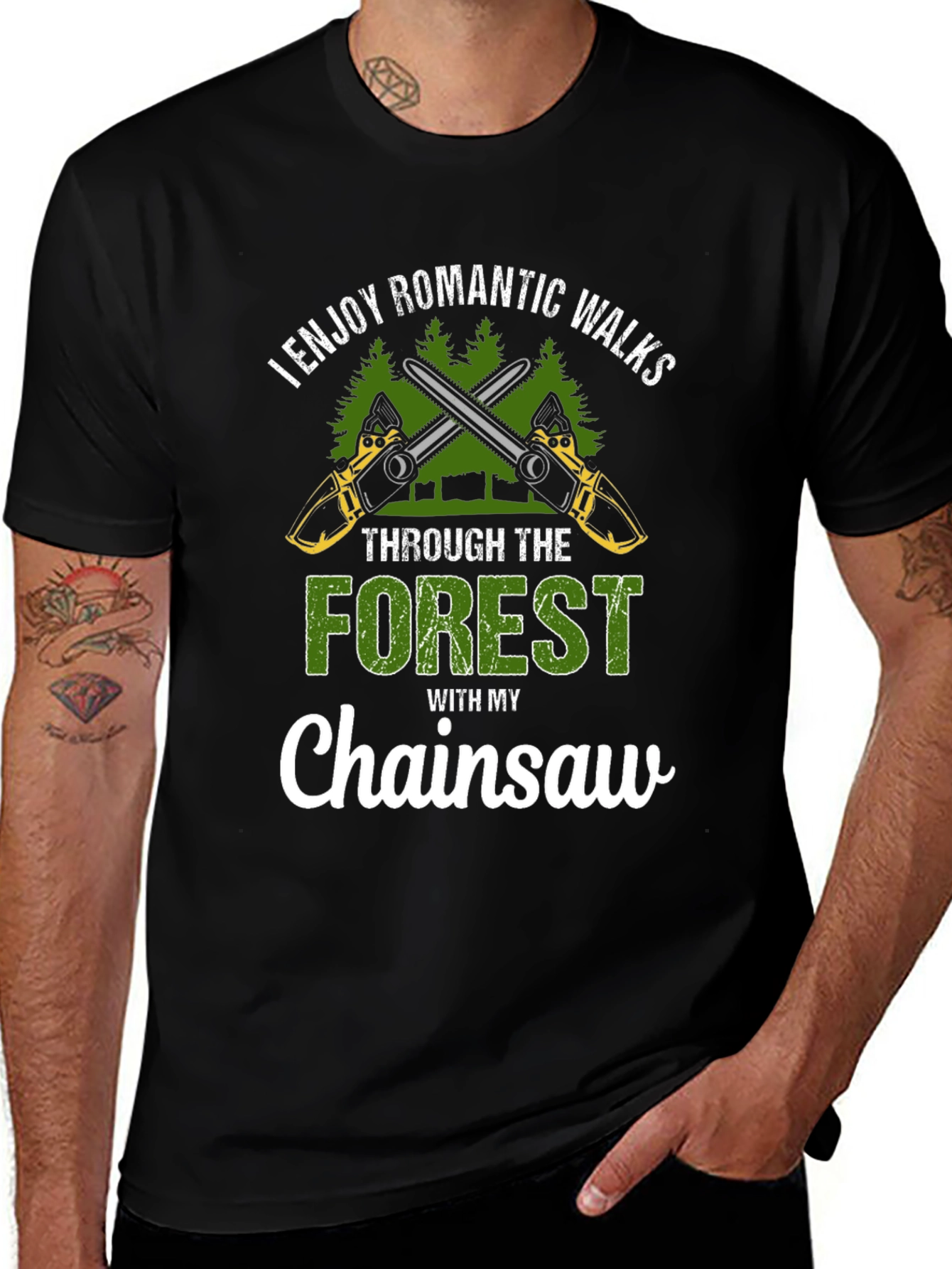 Romantic Walks Chainsaw T-Shirt
